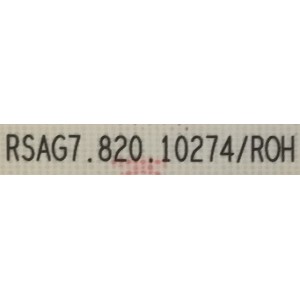 FUENTE DE PODER PARA TV TOSHIBA / NUMERO DE PARTE 299041 / RSAG7.820.10274/ROH / HLL-4070WP / DISPLAY HV750QUB-E7D / MODELO 75M550KU 75M550U